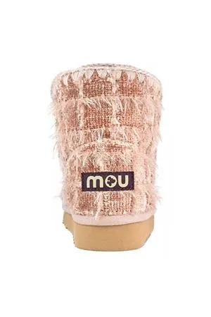 MOU Calzature,Stivali Eskimo 18 textile tessuto shaggy nude 