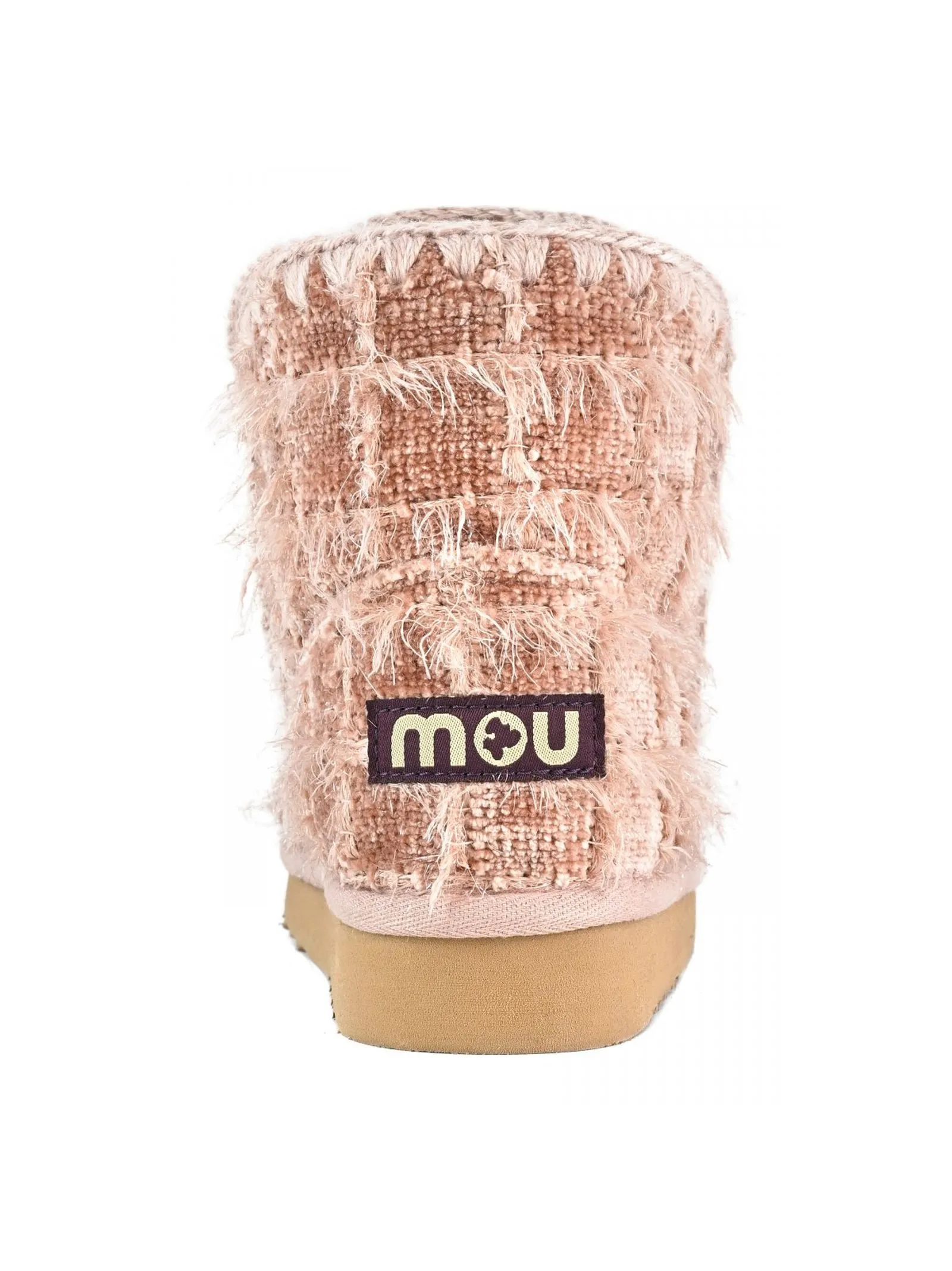 MOU Calzature,Stivali Eskimo 18 textile tessuto shaggy nude 