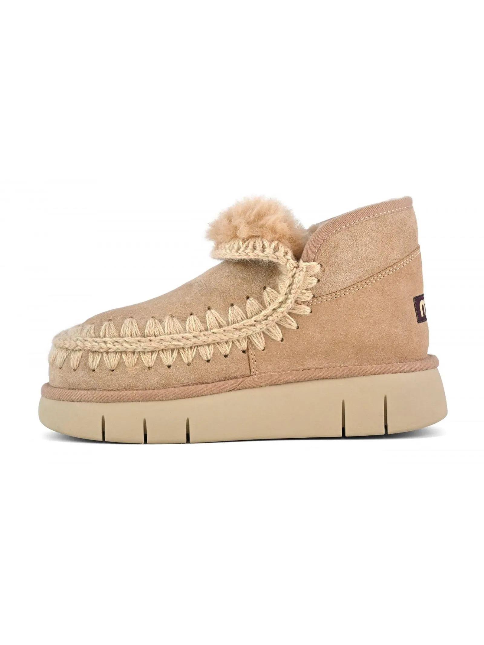 MOU Calzature,Stivali Eskimo bounce sneaker beige cammello 