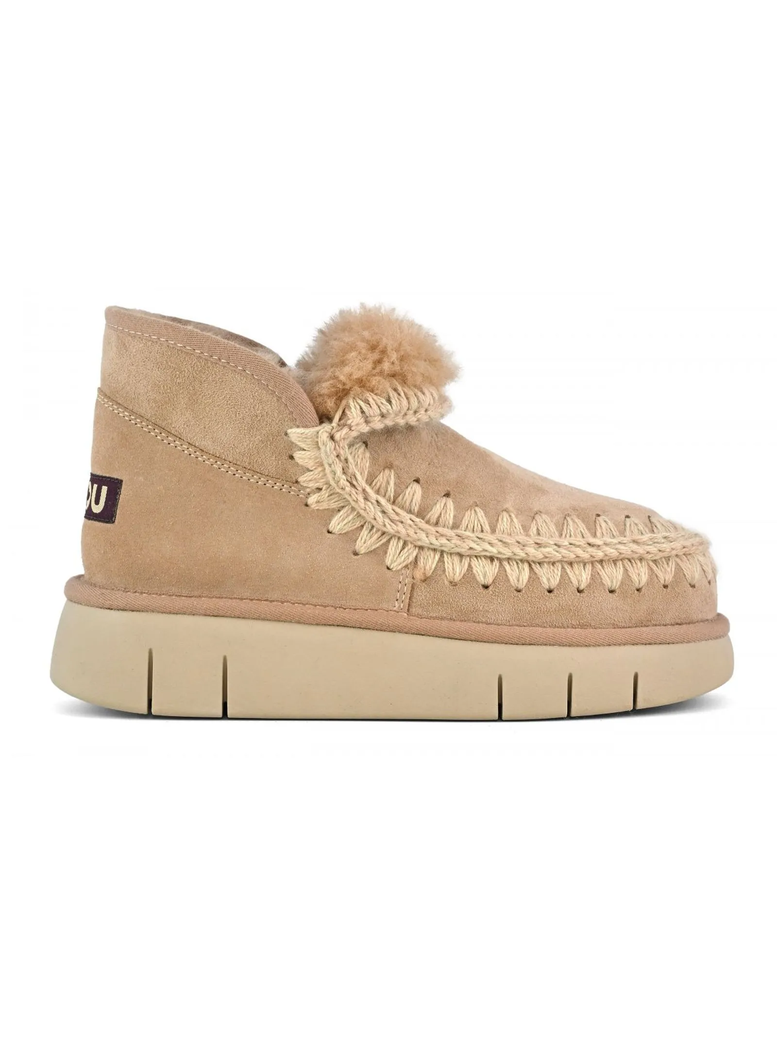 MOU Calzature,Stivali Eskimo bounce sneaker beige cammello 