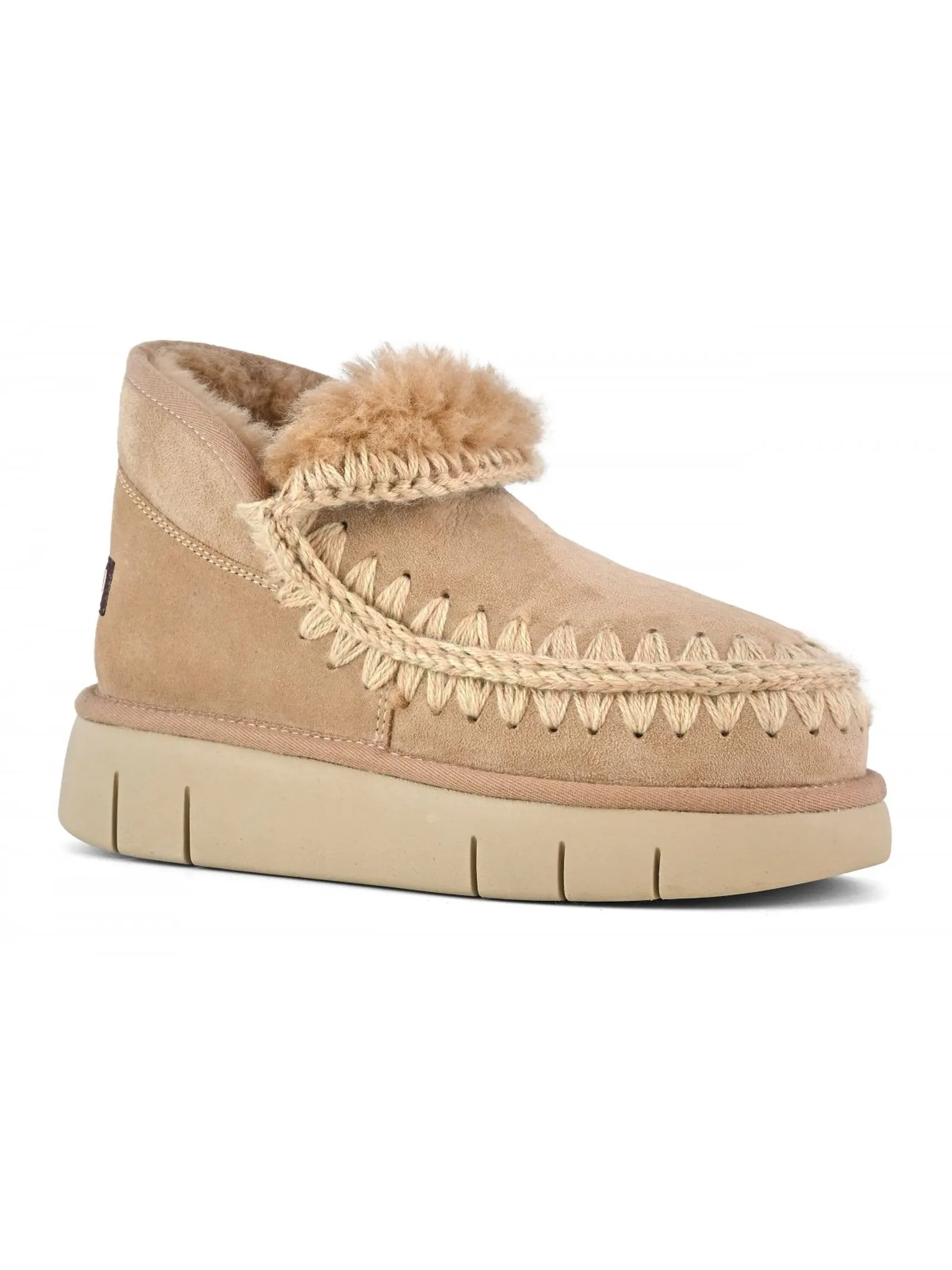 MOU Calzature,Stivali Eskimo bounce sneaker beige cammello 