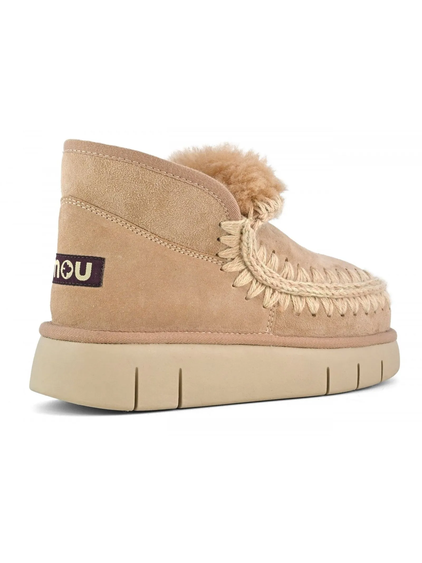 MOU Calzature,Stivali Eskimo bounce sneaker beige cammello 