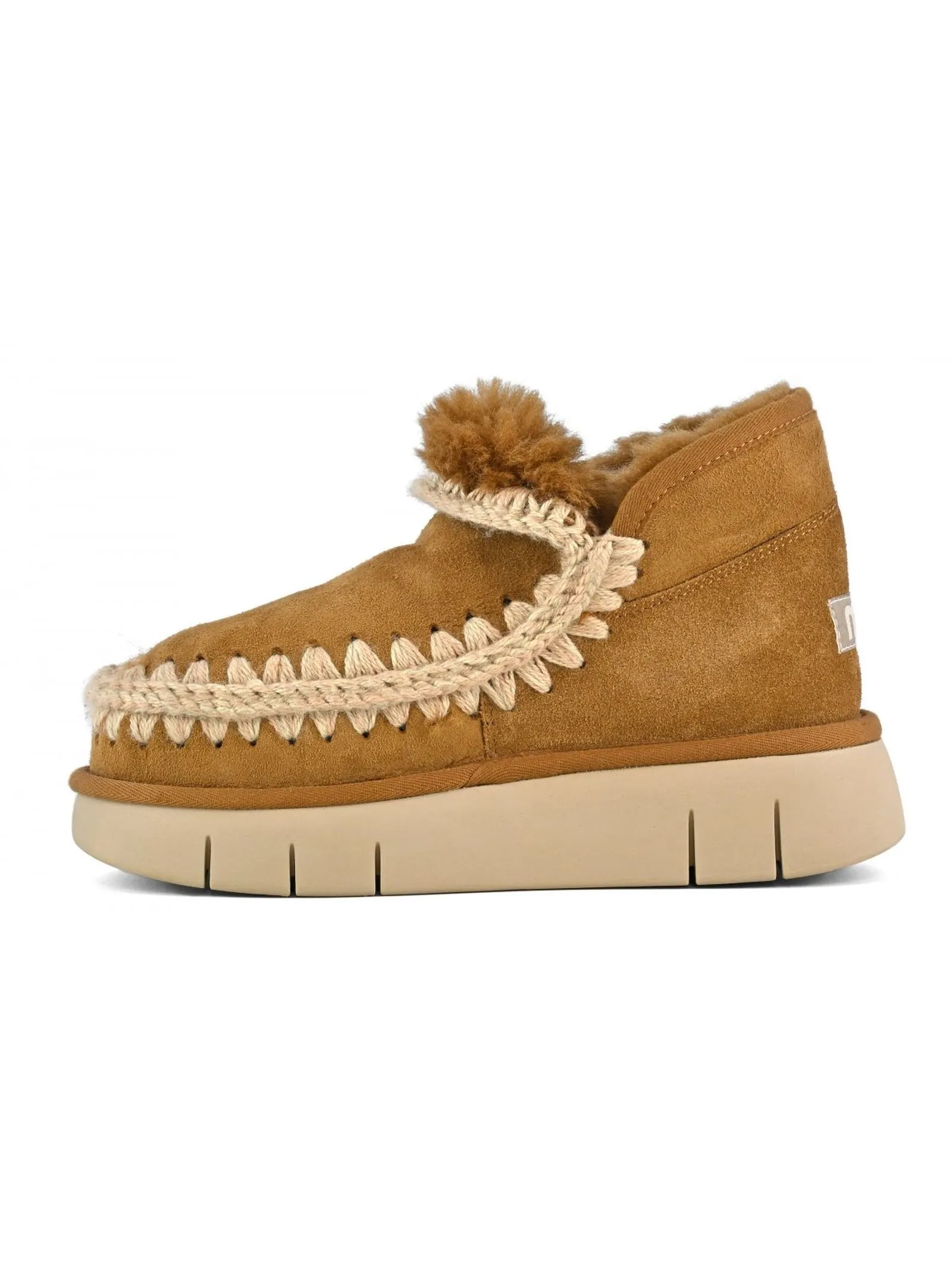 MOU Calzature,Stivali Eskimo bounce sneaker cognac 