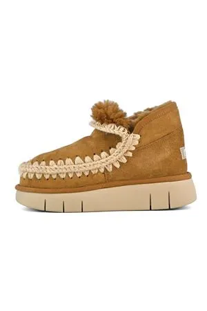 MOU Calzature,Stivali Eskimo bounce sneaker cognac 