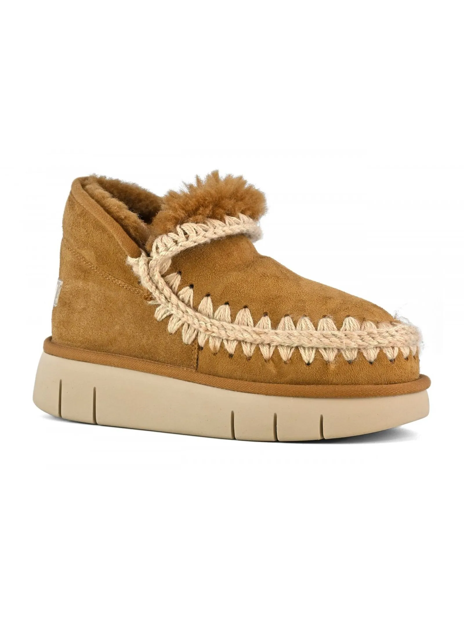 MOU Calzature,Stivali Eskimo bounce sneaker cognac 