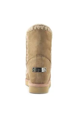 MOU Calzature,Stivali Eskimo inner wedge short beige 