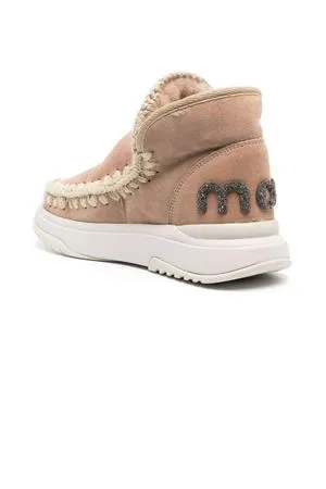 MOU Calzature,Stivali Eskimo jogger pelle double face beige 