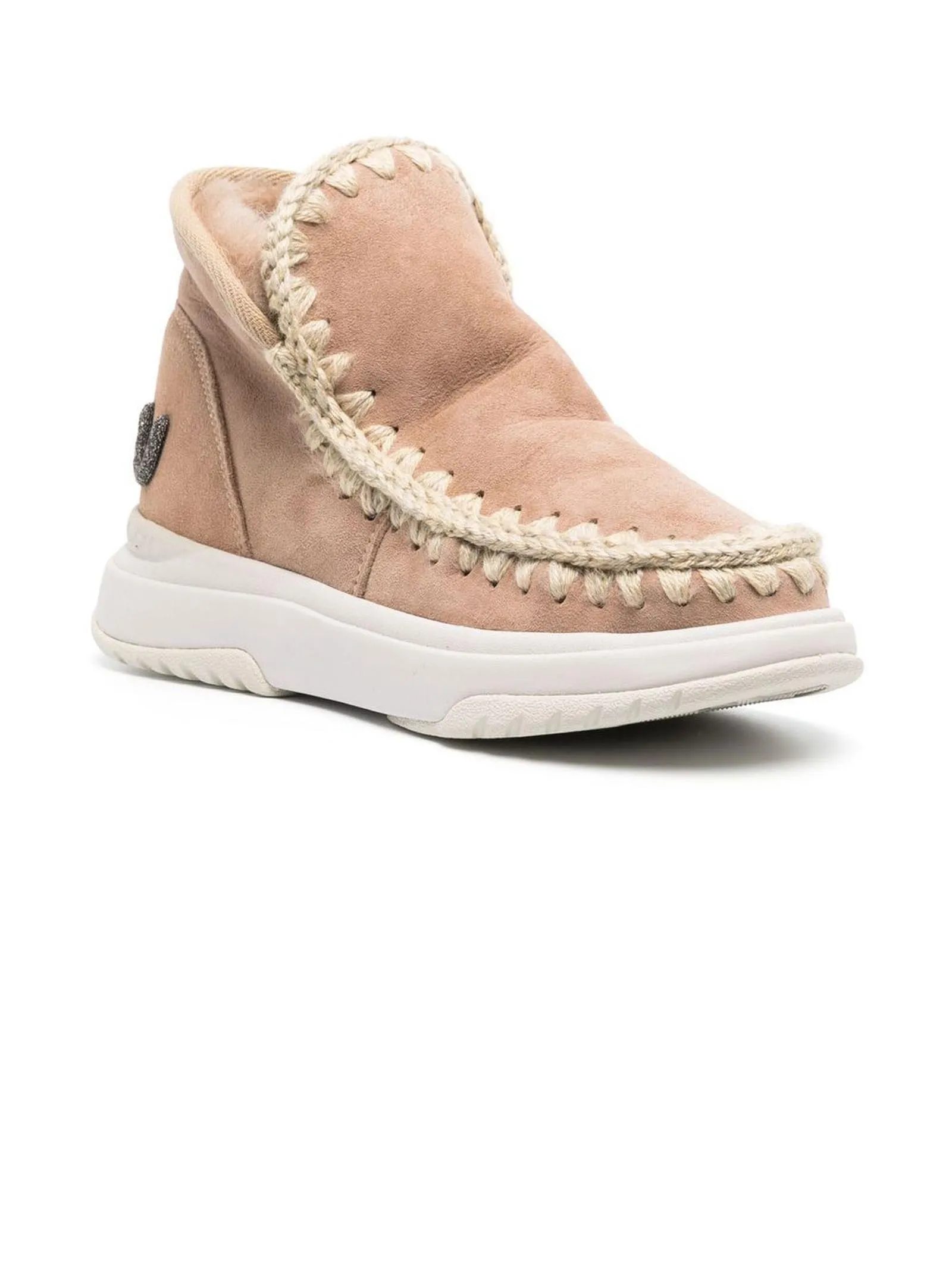 MOU Calzature,Stivali Eskimo jogger pelle double face beige 