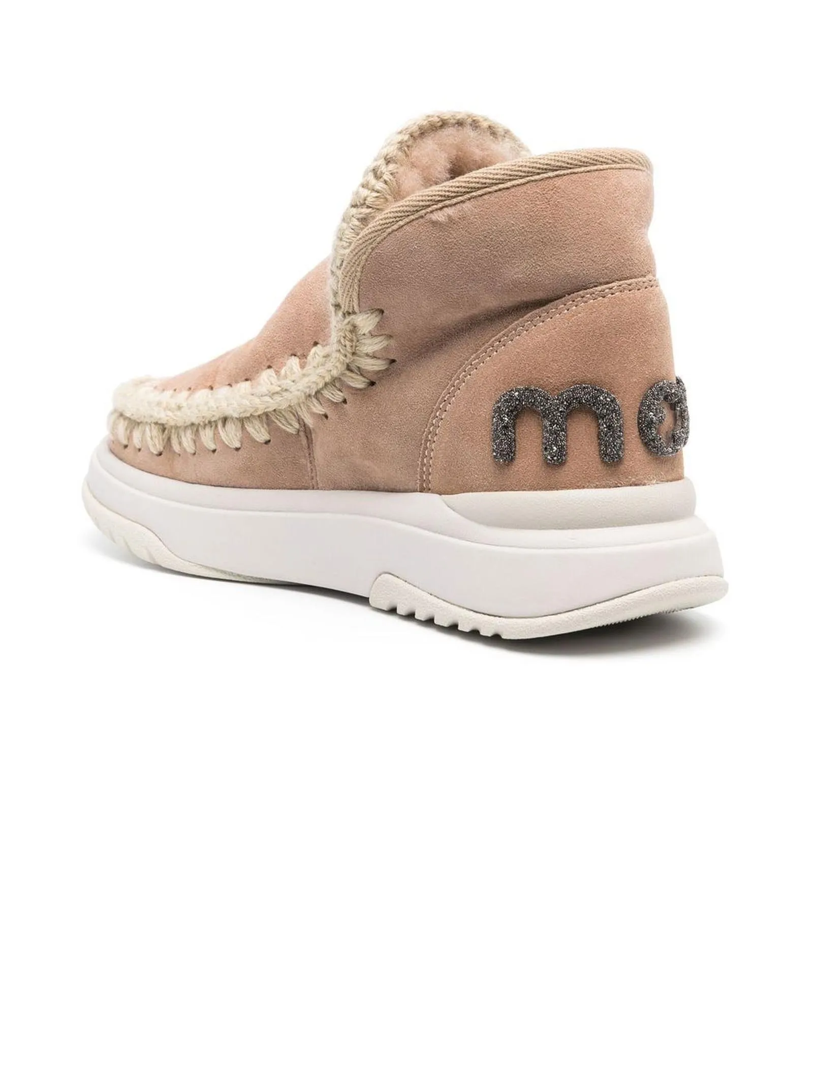 MOU Calzature,Stivali Eskimo jogger pelle double face beige 