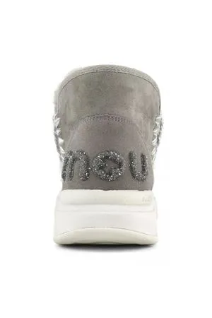 MOU Calzature,Stivali Eskimo jogger pelle double face grigio 