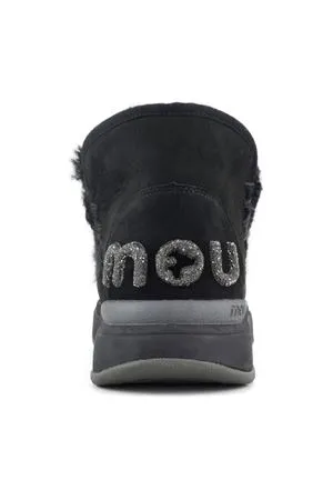 MOU Calzature,Stivali Eskimo jogger pelle double face nera 