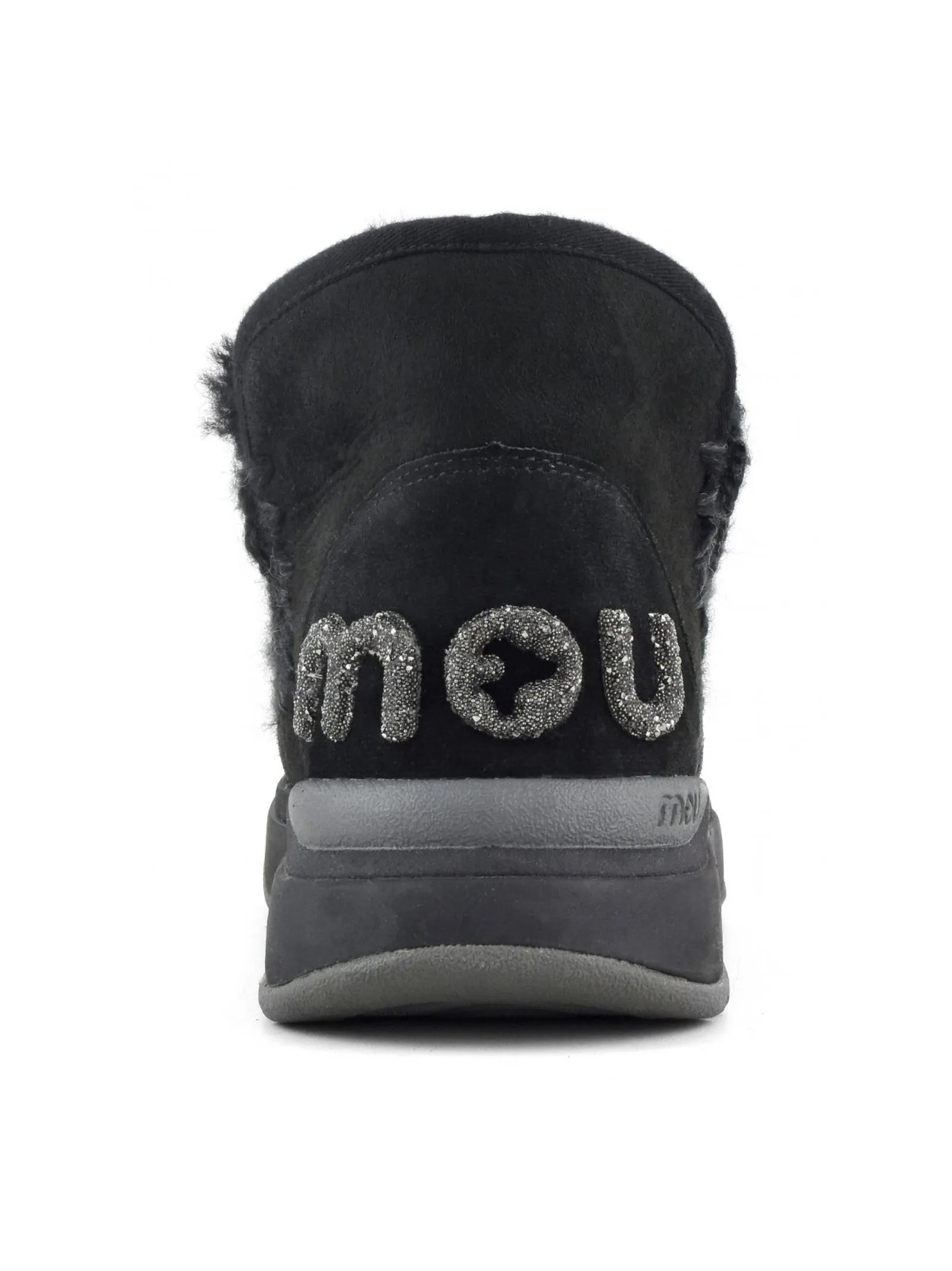 MOU Calzature,Stivali Eskimo jogger pelle double face nera 