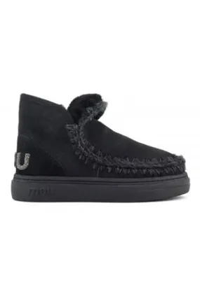 MOU Calzature,Stivali Eskimo sneaker bold in pelle nera 