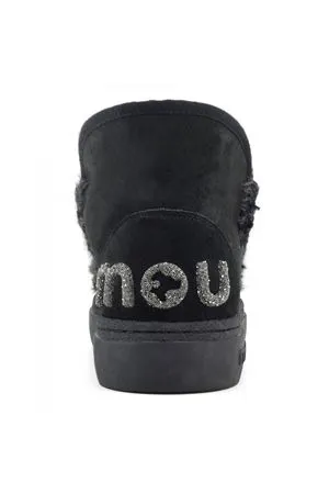 MOU Calzature,Stivali Eskimo sneaker bold in pelle nera 