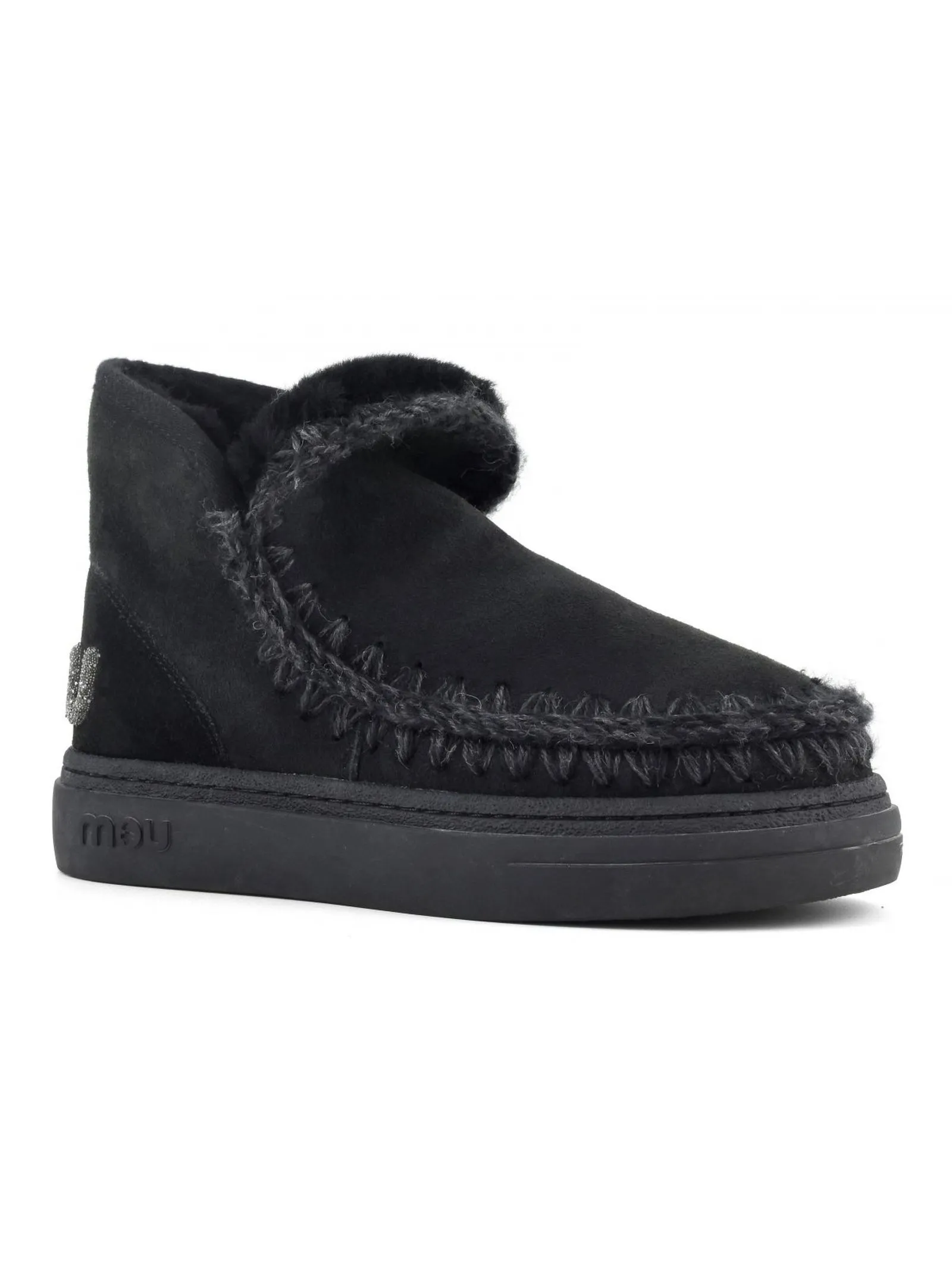 MOU Calzature,Stivali Eskimo sneaker bold in pelle nera 