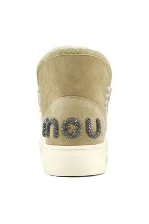 MOU Calzature,Stivali Eskimo sneaker bold in pelle tabacco 