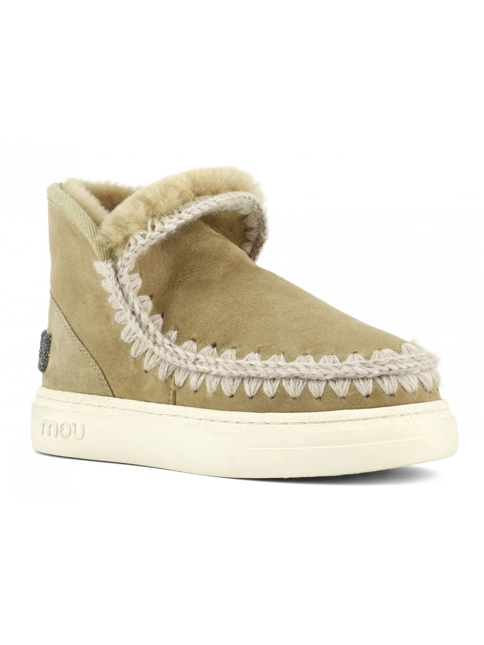 MOU Calzature,Stivali Eskimo sneaker bold in pelle tabacco 