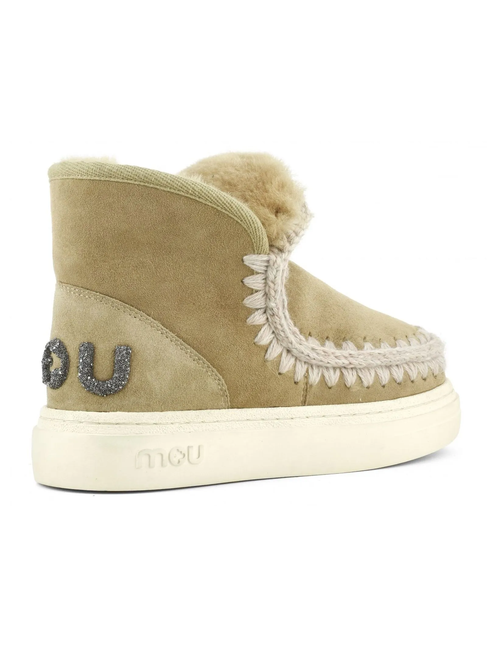 MOU Calzature,Stivali Eskimo sneaker bold in pelle tabacco 