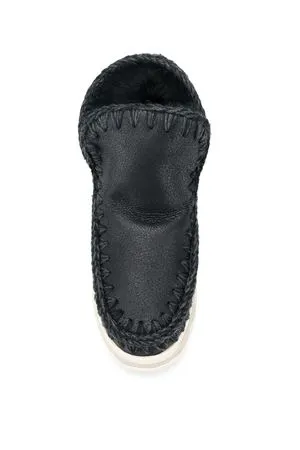 MOU Calzature,Stivali Eskimo trainer rhinestones nero 