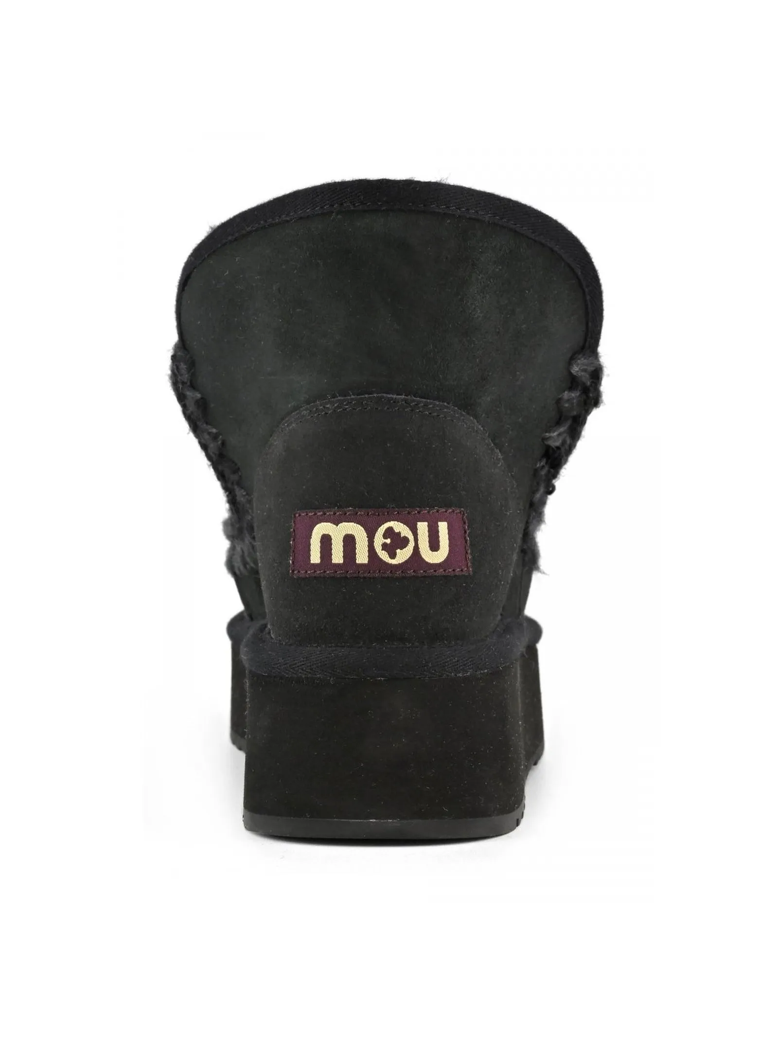 MOU Calzature,Stivali Mini eskimo platform boot in camoscio nero 