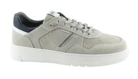 NERO GIARDINI E202421 grigio scarpe uomo sneaker sportive lacci pelle camoscio