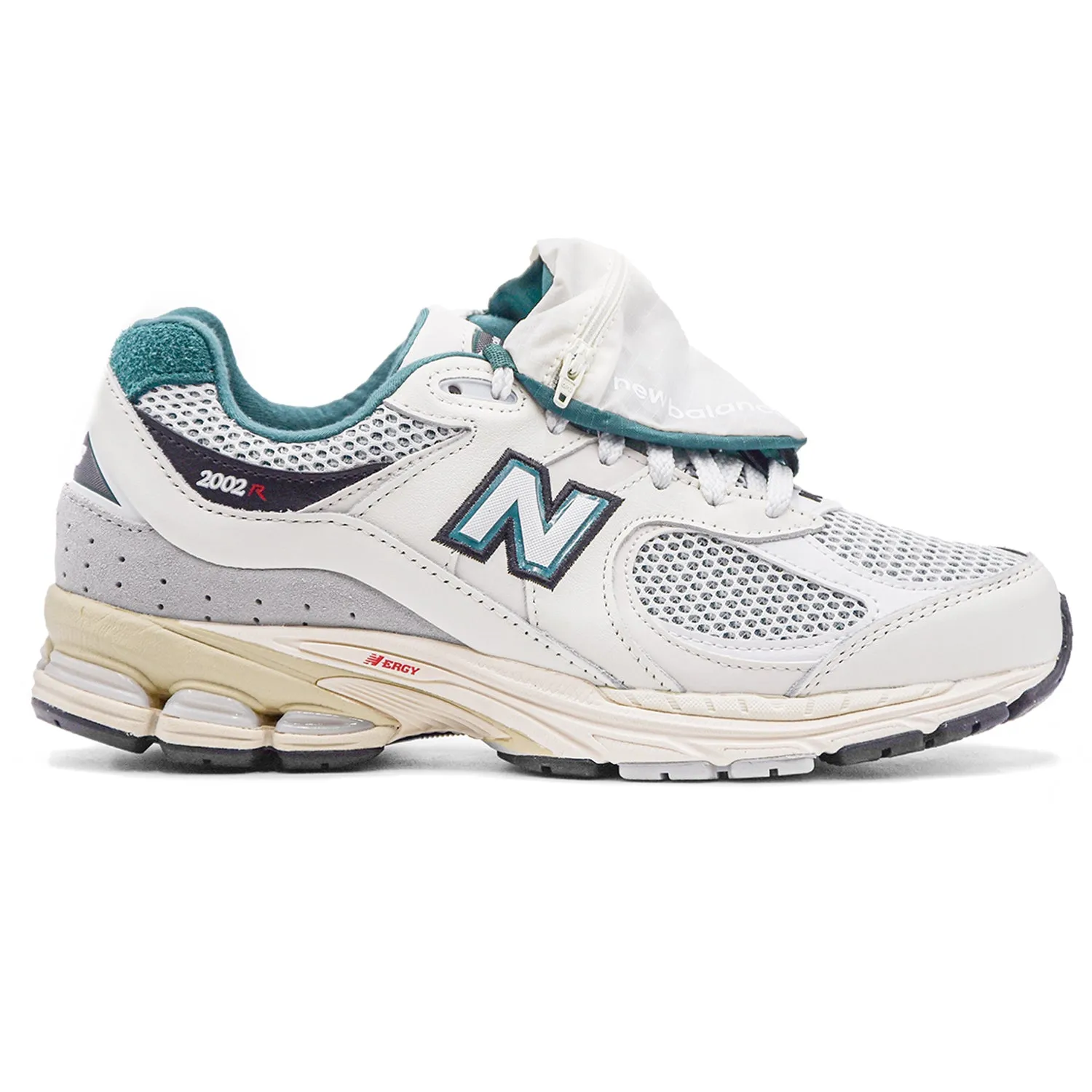 New Balance 2002R Sneakers Uomo Bianco Mesh E Colletto Verde