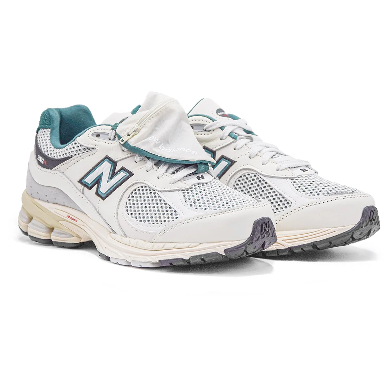 New Balance 2002R Sneakers Uomo Bianco Mesh E Colletto Verde