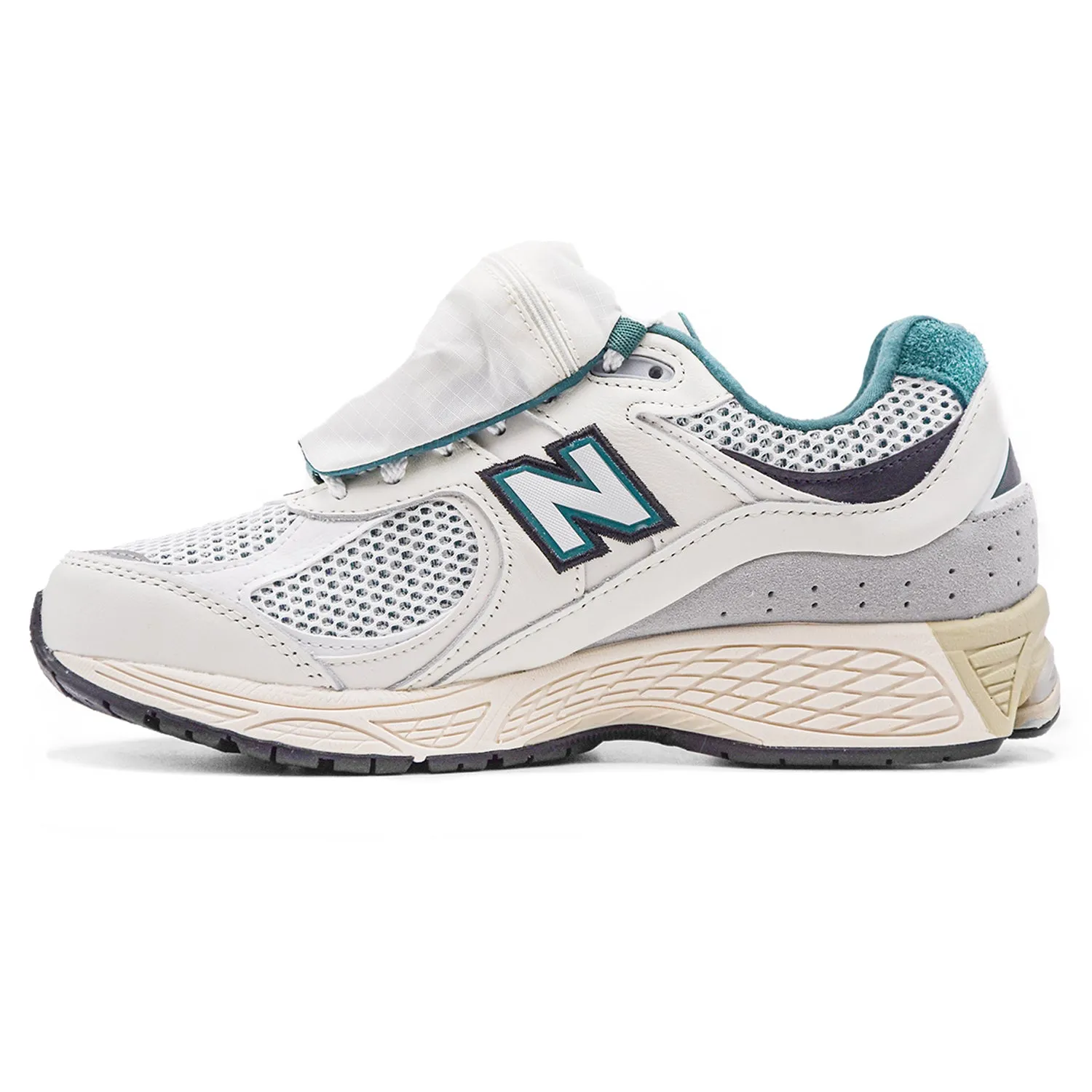 New Balance 2002R Sneakers Uomo Bianco Mesh E Colletto Verde