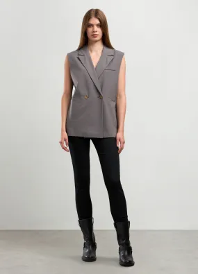 NICE & CHIC  Gilet doppiopetto in mista viscosa donna