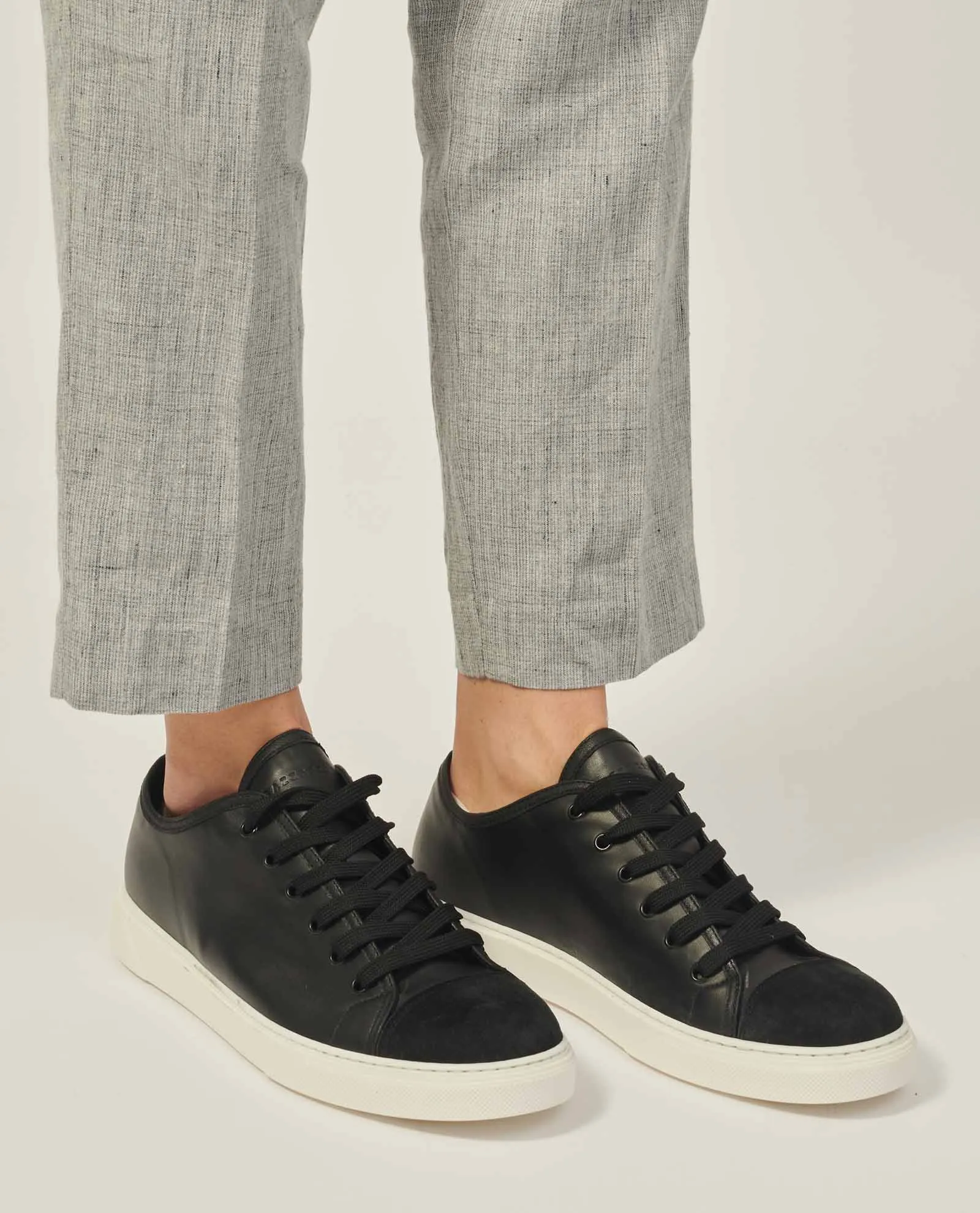 OutletGAZZARRINI      Sneakers uomo Gazzarrini nere in pelle