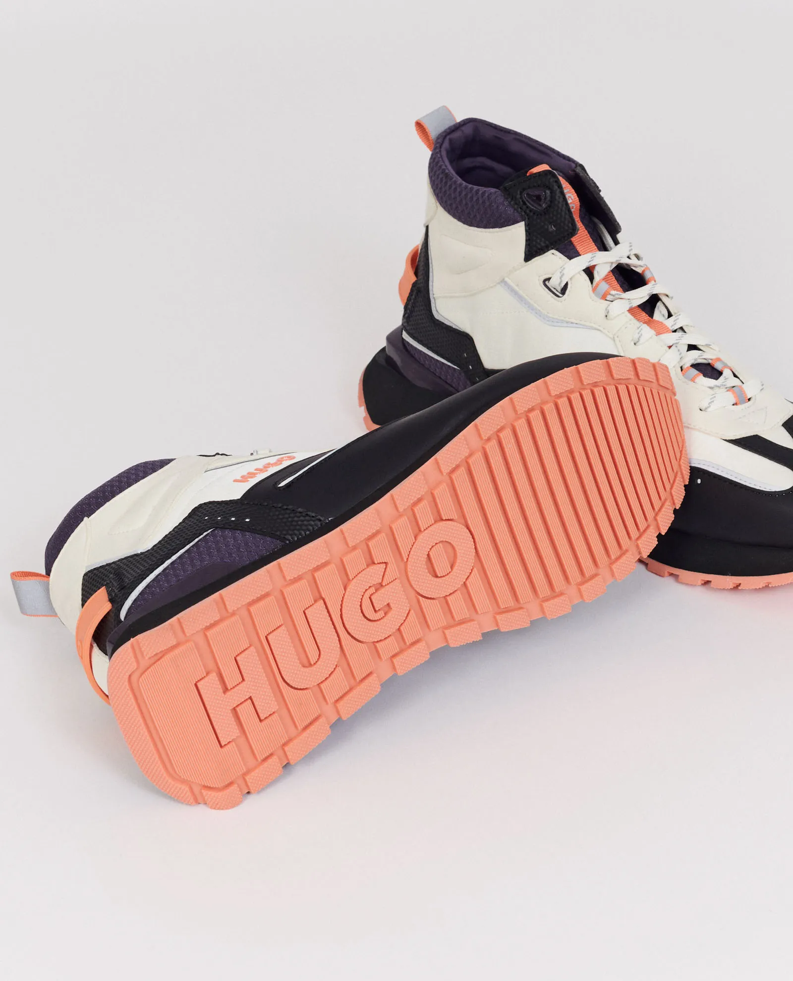 OutletHUGO      Sneakers high-top con dettagli gommati