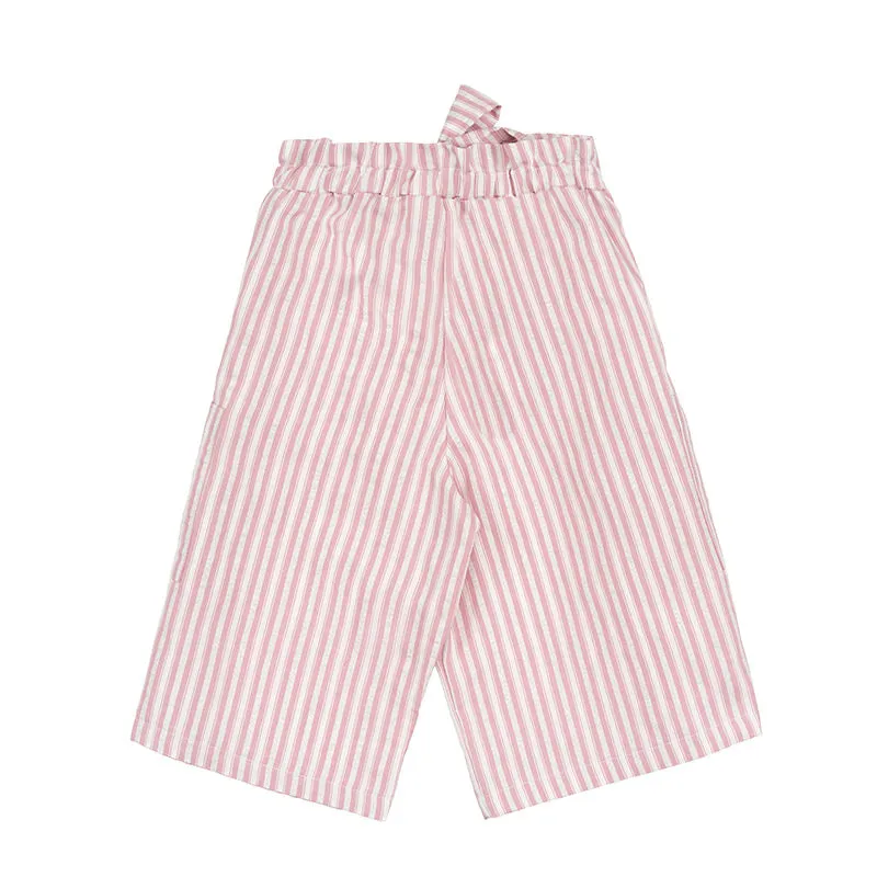 Pantalone ampio a righe rosa per neonata e bambina