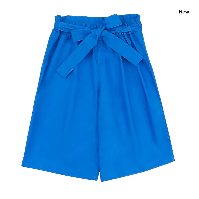 Pantalone ampio blu per neonata e bambina