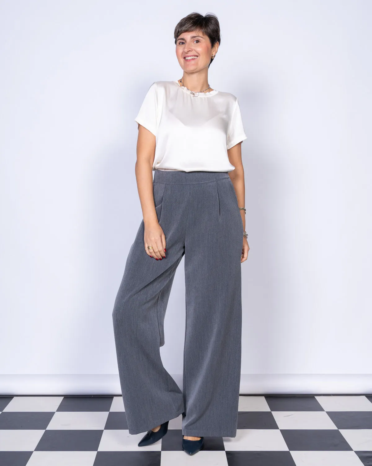 PANTALONE AURY GRIGIO