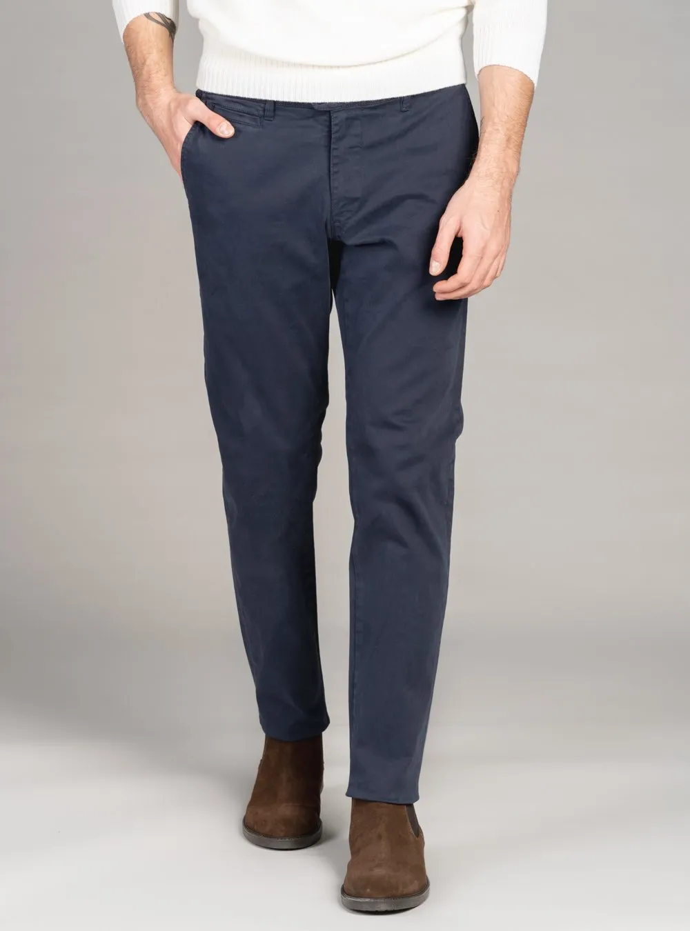 Pantalone classico a tasca america in cotone - Casey