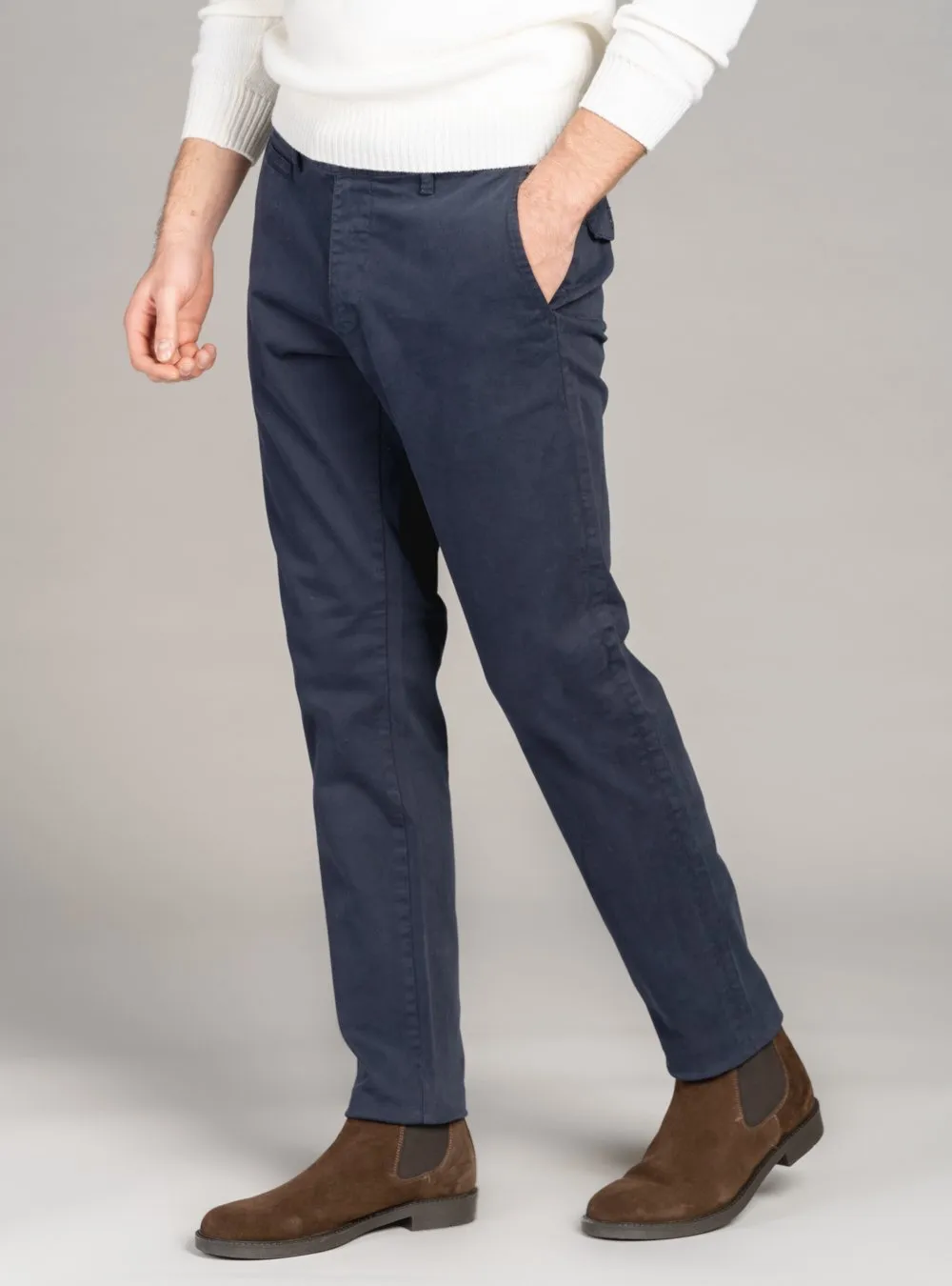 Pantalone classico a tasca america in cotone - Casey