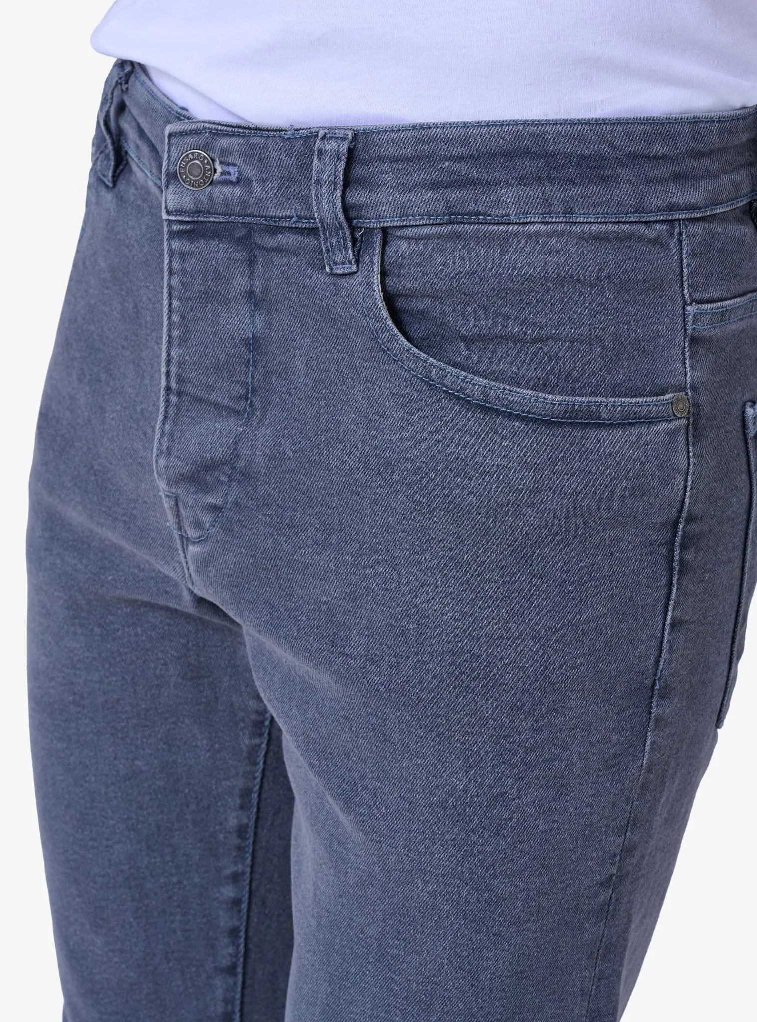 Pantalone Denim in Cinque Tasche - Grey