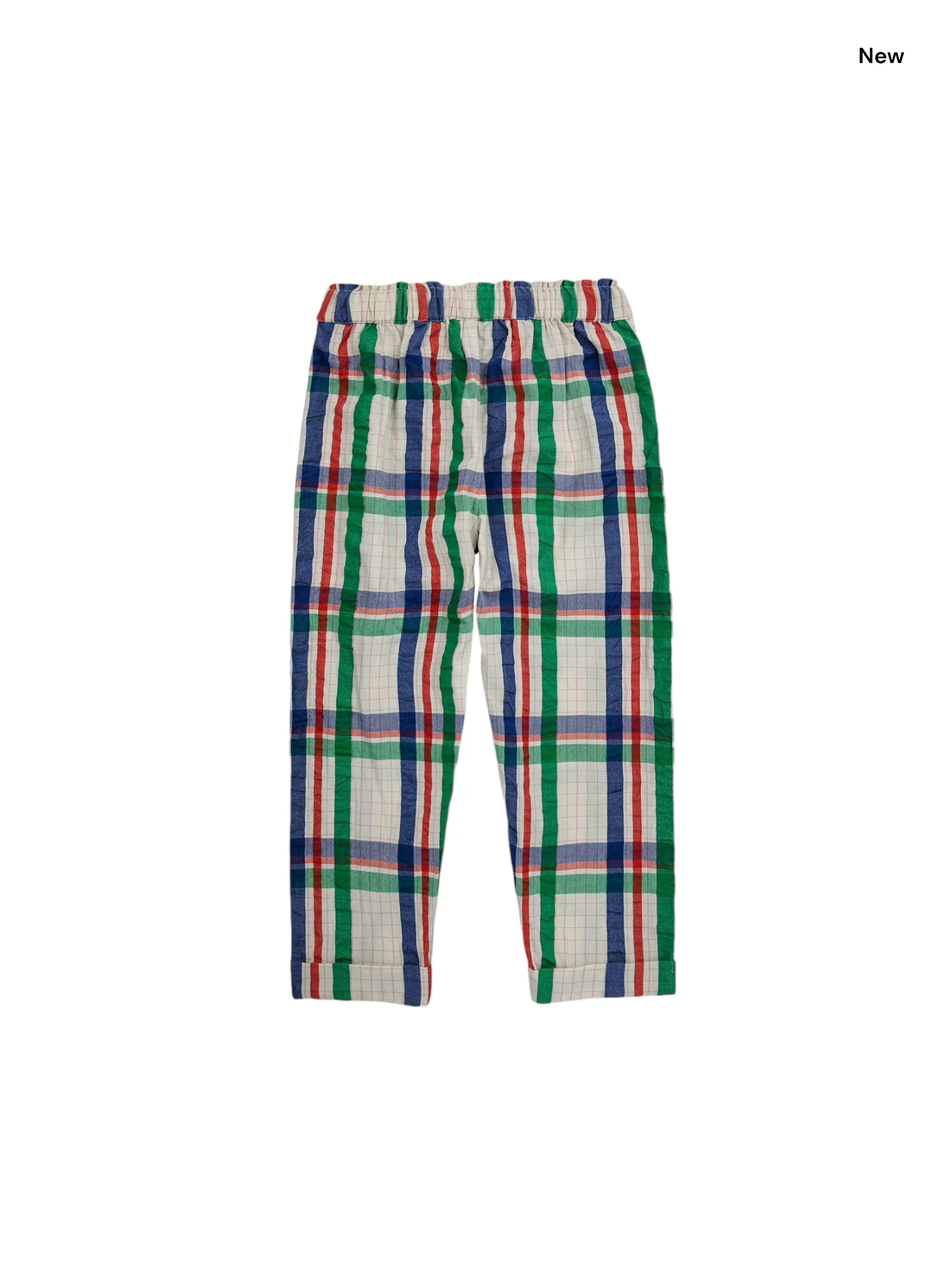 Pantalone stampa check multicolor all over per neonati e bambini