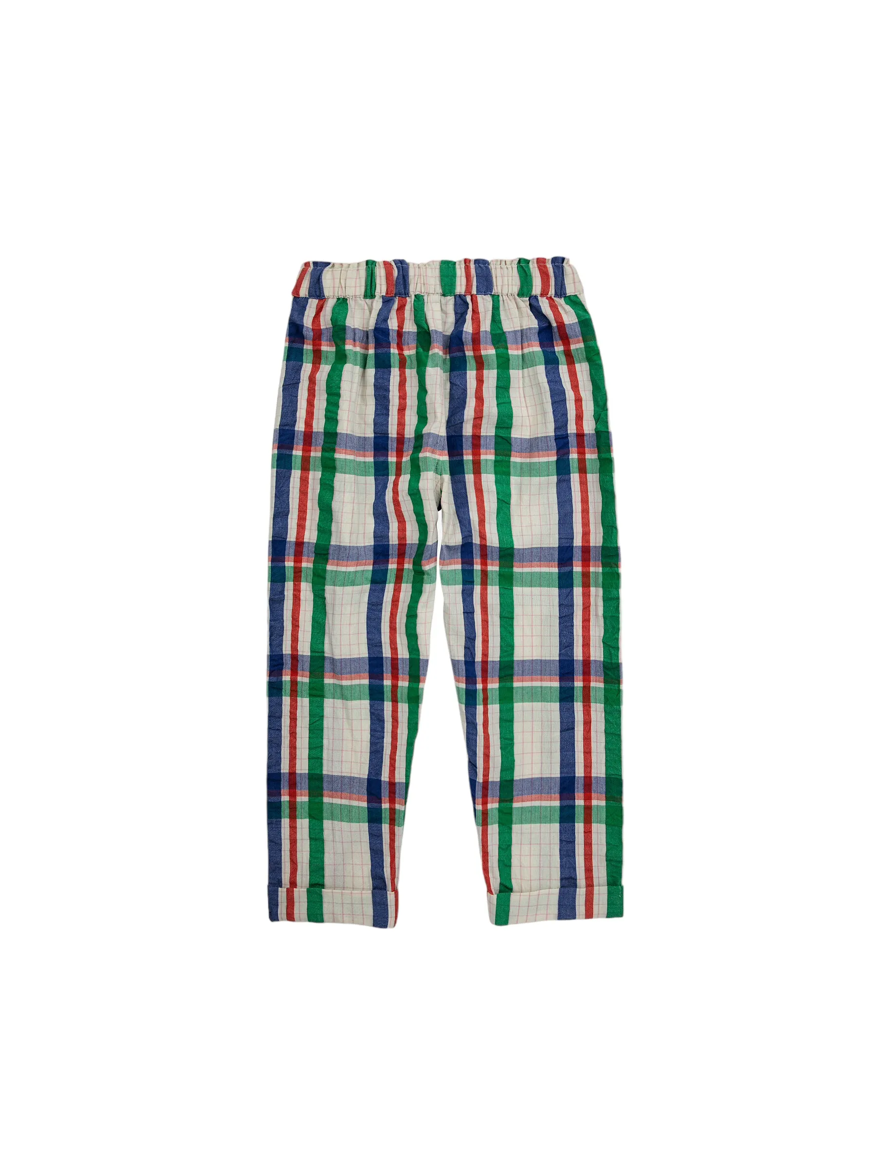 Pantalone stampa check multicolor all over per neonati e bambini