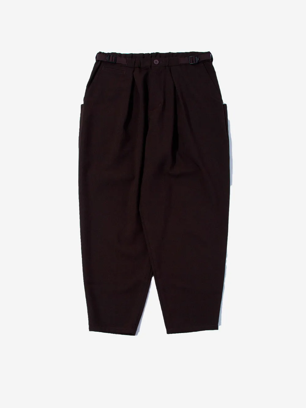 Pantaloni balloon cropped marroni