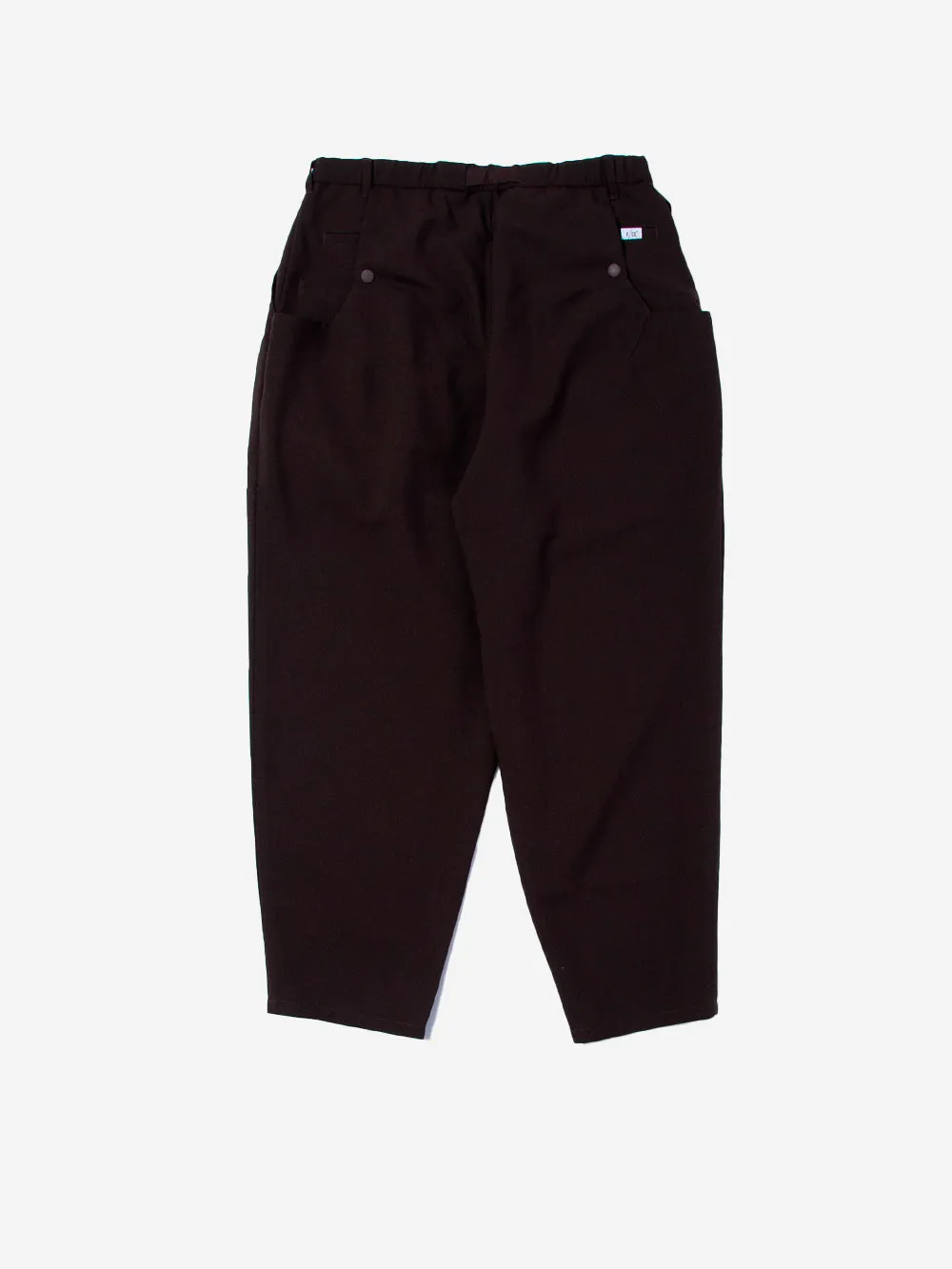 Pantaloni balloon cropped marroni