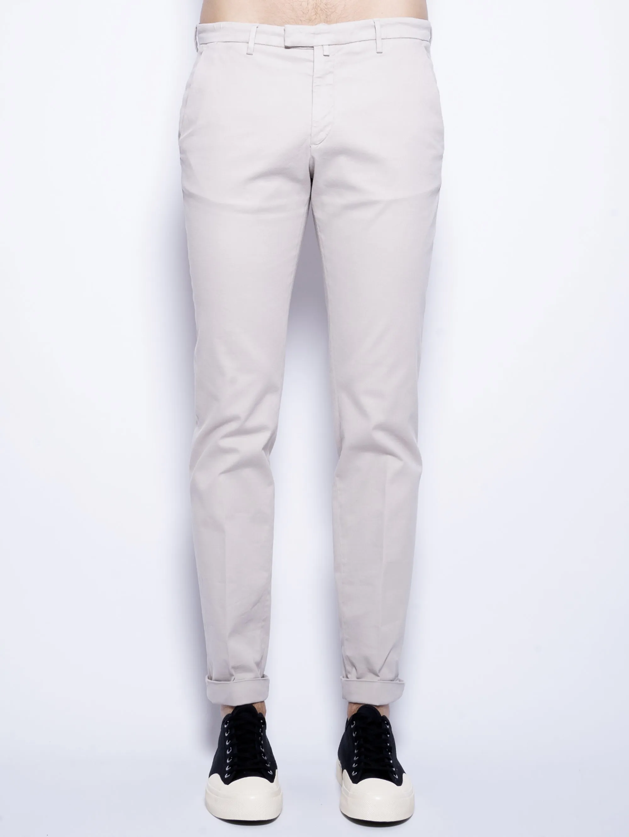 Pantaloni in Cavalry di Lyocell e Cotone Beige