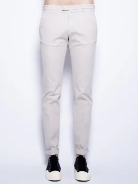 Pantaloni in Cavalry di Lyocell e Cotone Beige