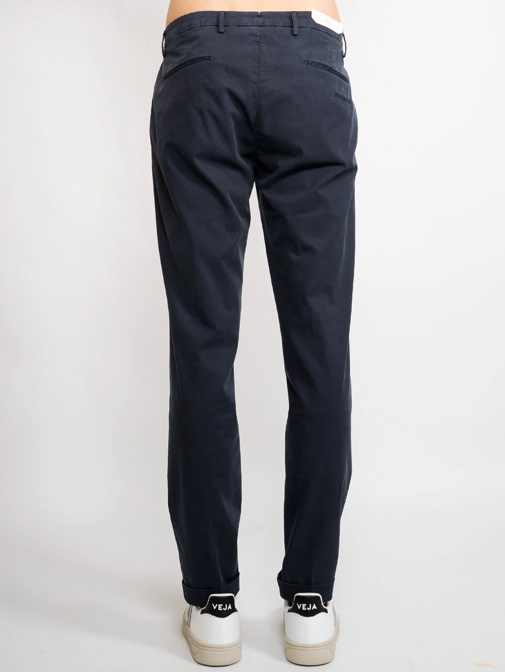 Pantaloni in Drill di Misto Cotone Blu