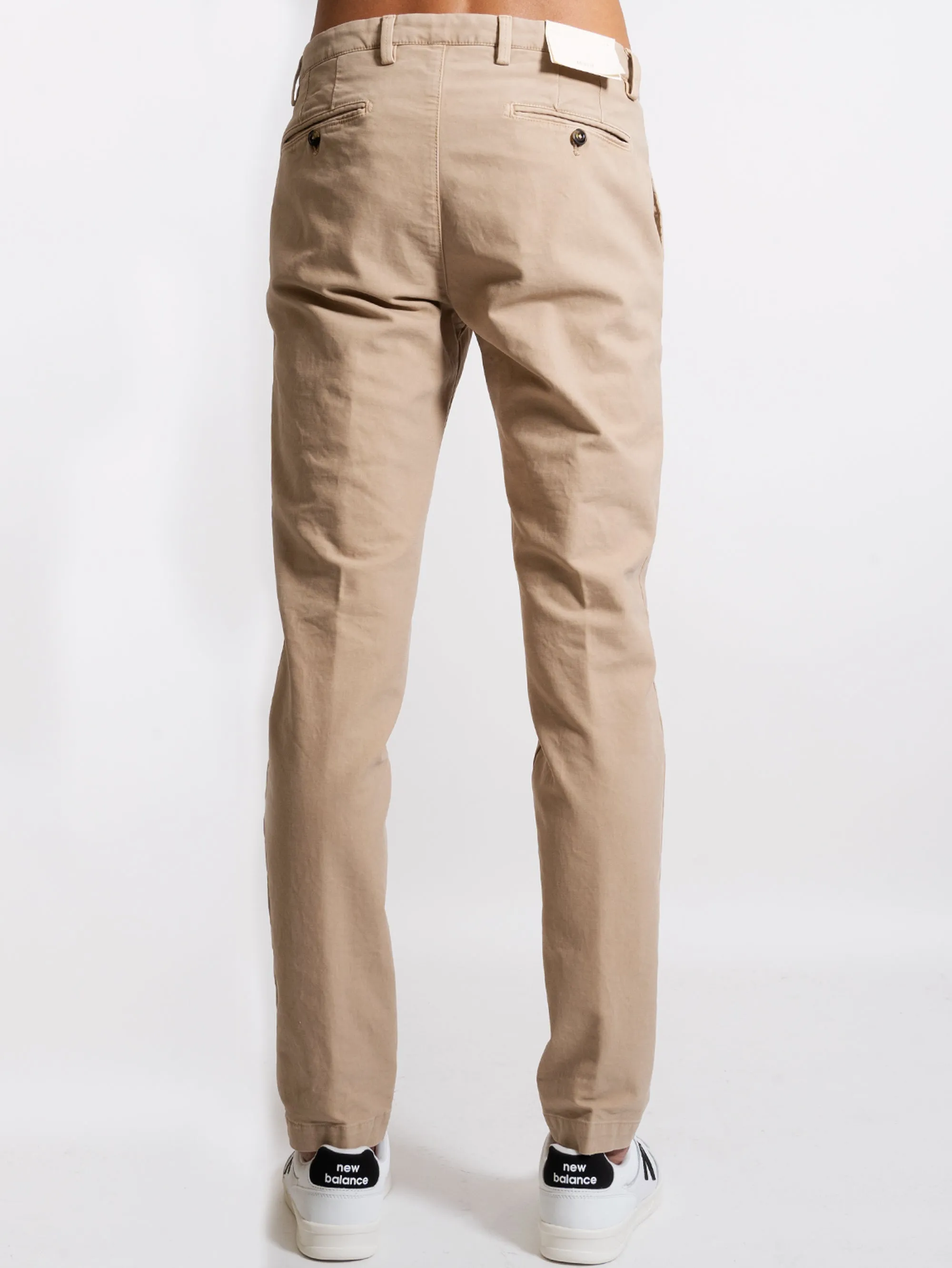 Pantaloni in Gabardine di Cotone Sabbia