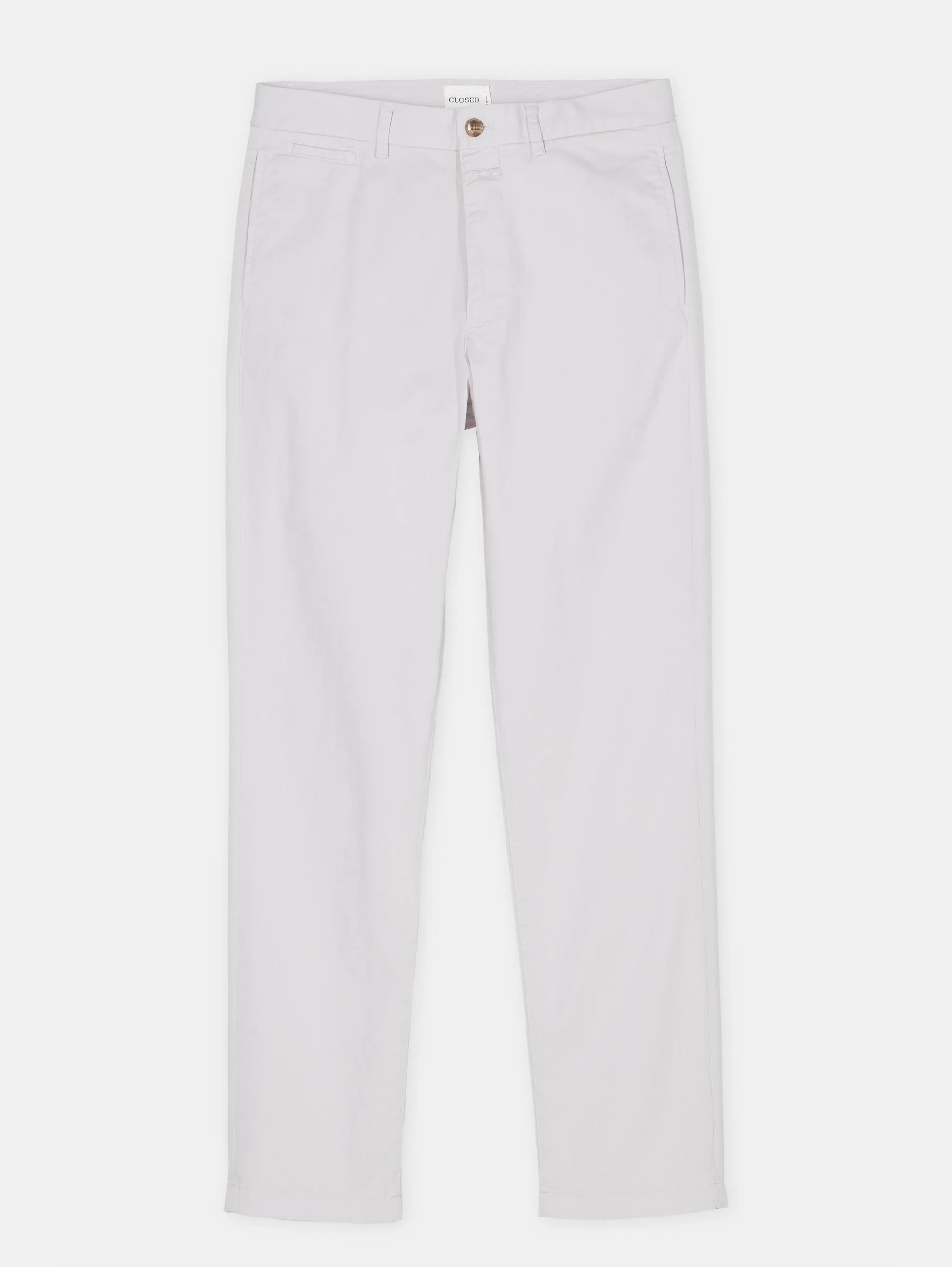 Pantaloni in Twill di Cotone Nebbia