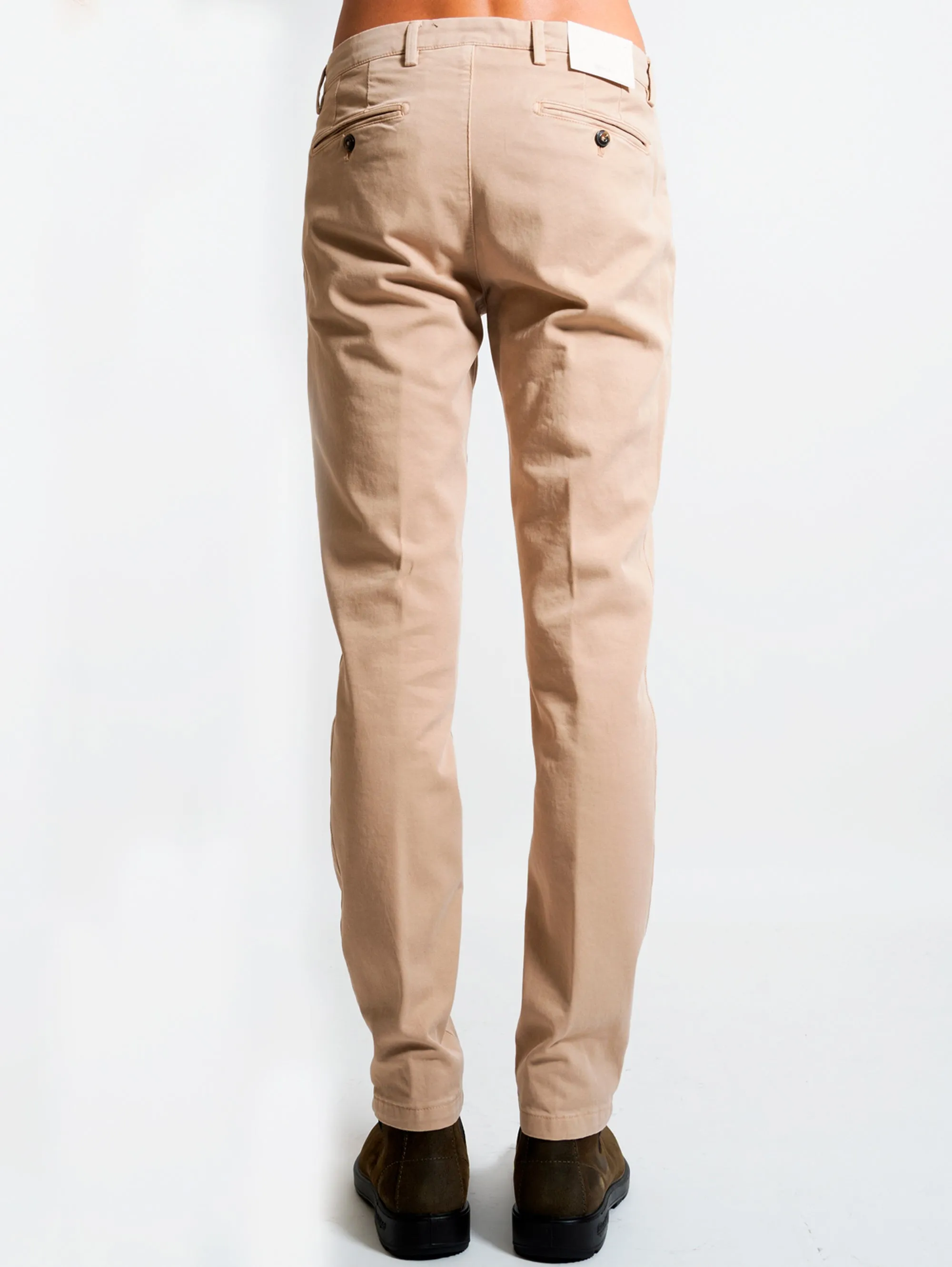 Pantaloni in Twill di Cotone Sabbia