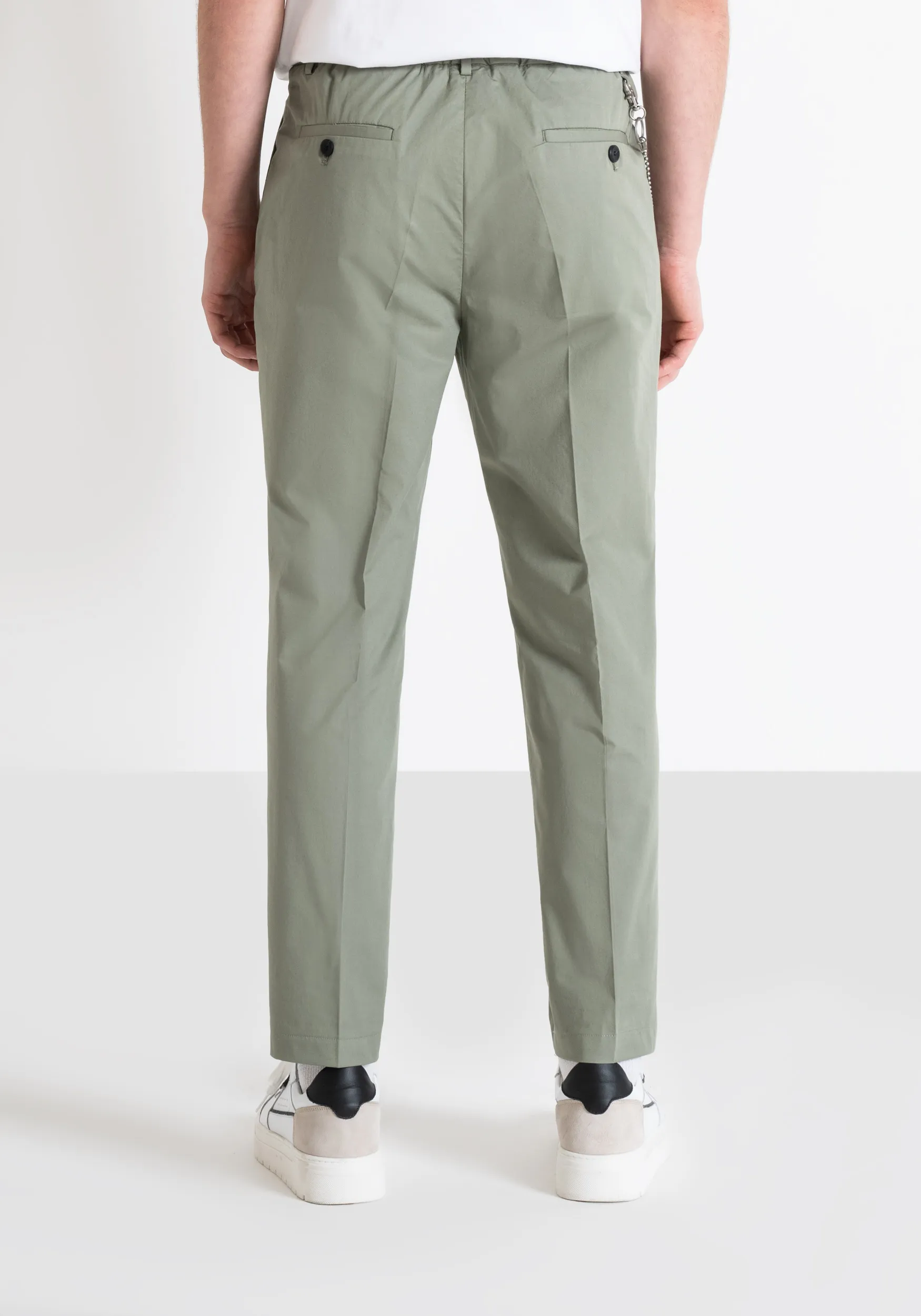 PANTALONI REGULAR FIT “ANDREAS” IN TWILL DI COTONE