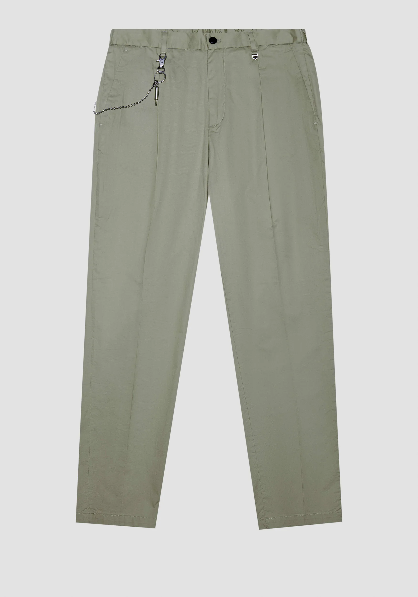 PANTALONI REGULAR FIT “ANDREAS” IN TWILL DI COTONE