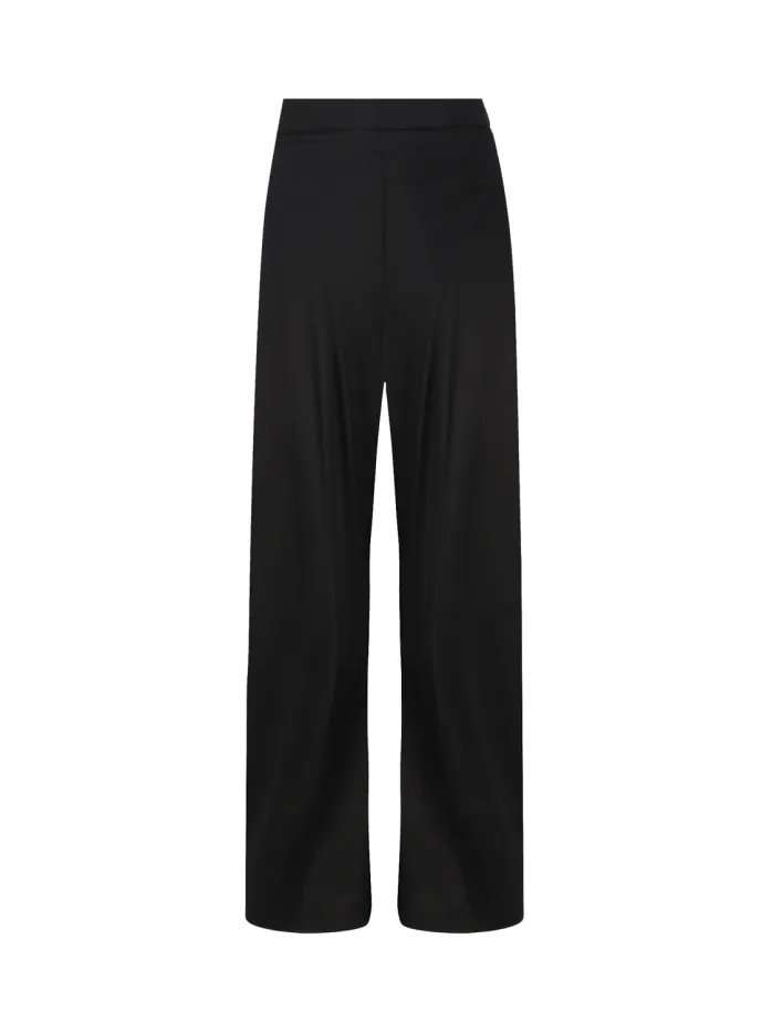 PANTALONI WIDE-LEG IN TESSUTO TECNO DI MISTO COTONE STRETCH